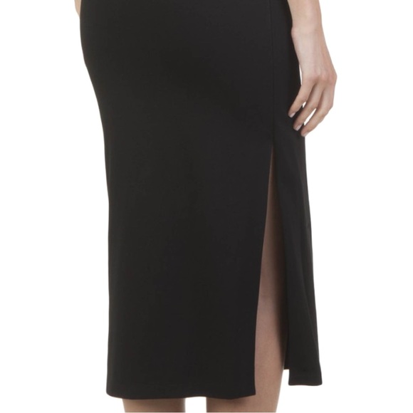 NWT Alice + Olivia Margo Cut-Out Viscose Sheath Dress Black Size 2 - Picture 5 of 16